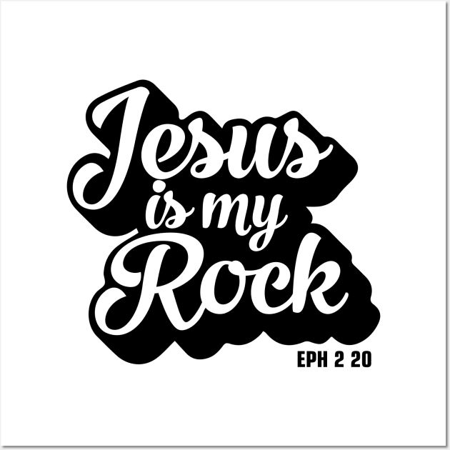 Jesus is my Rock Wall Art by Litho